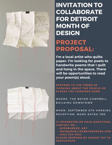 Quilted Poems Flyer